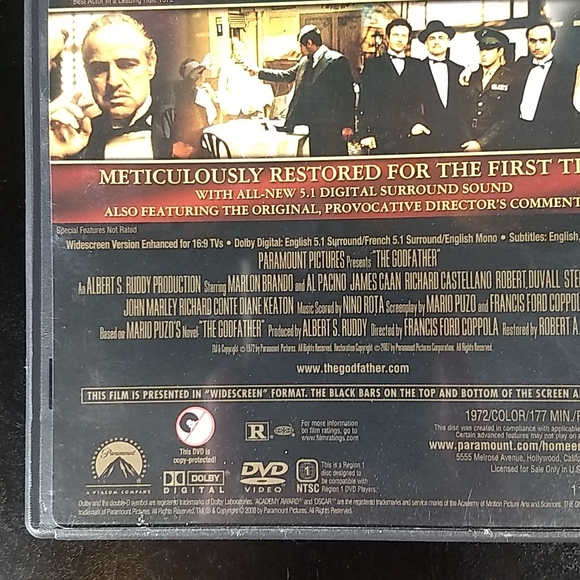 The Godfather: The Coppola Restoration DVD Widescreen - Picture 4 of 8
